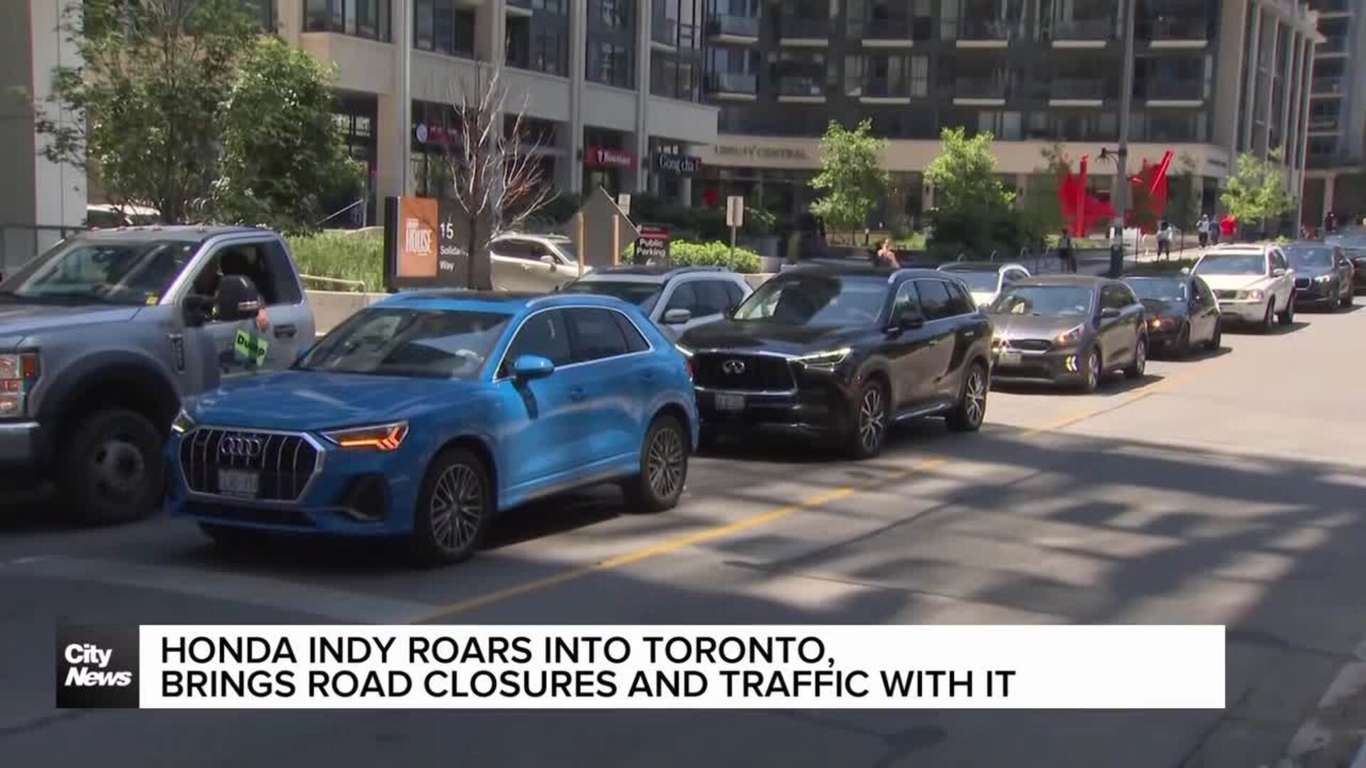 Traffic Chaos Downtown Increases With Honda Indy Road Closures