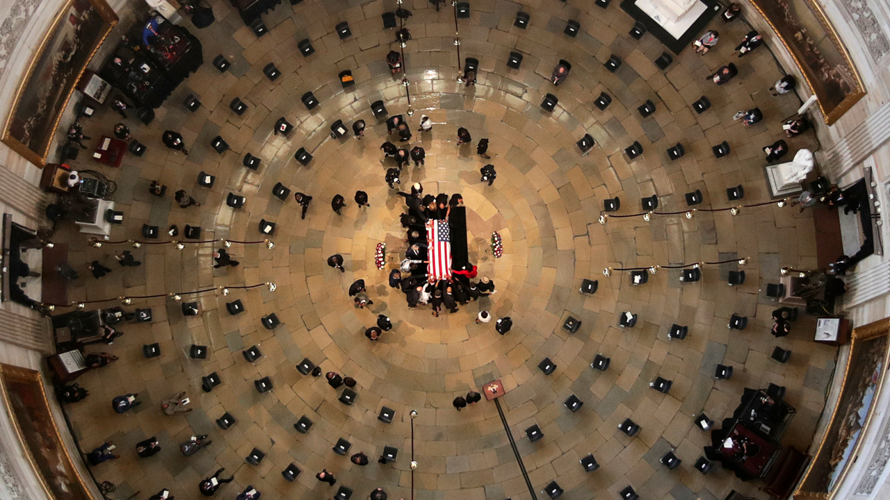 Senior lawmakers speak at ceremony in the Capitol Rotunda to remember Rep. John Lewis Senior lawmakers speak at ceremony in the Capitol Rotunda to remember Rep. John Lewis