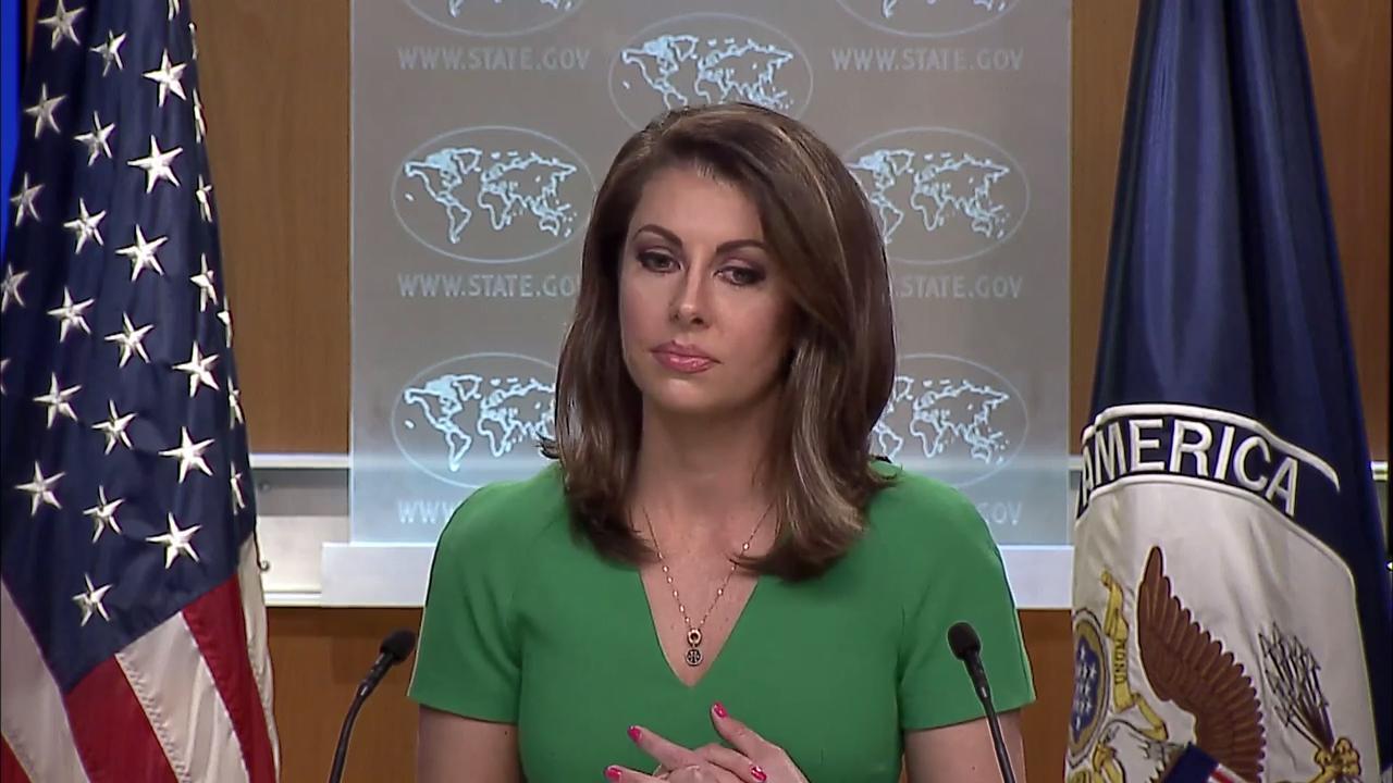 July Spokesperson Morgan Ortagus Leads The Department Press