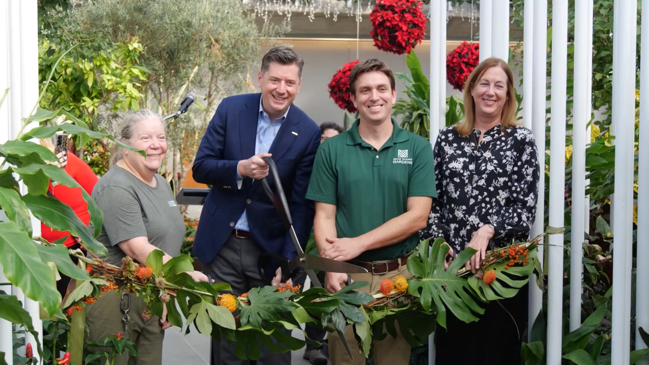 Newly renovated Crystal Bridge Conservatory/Myriad Botanical Gardens link