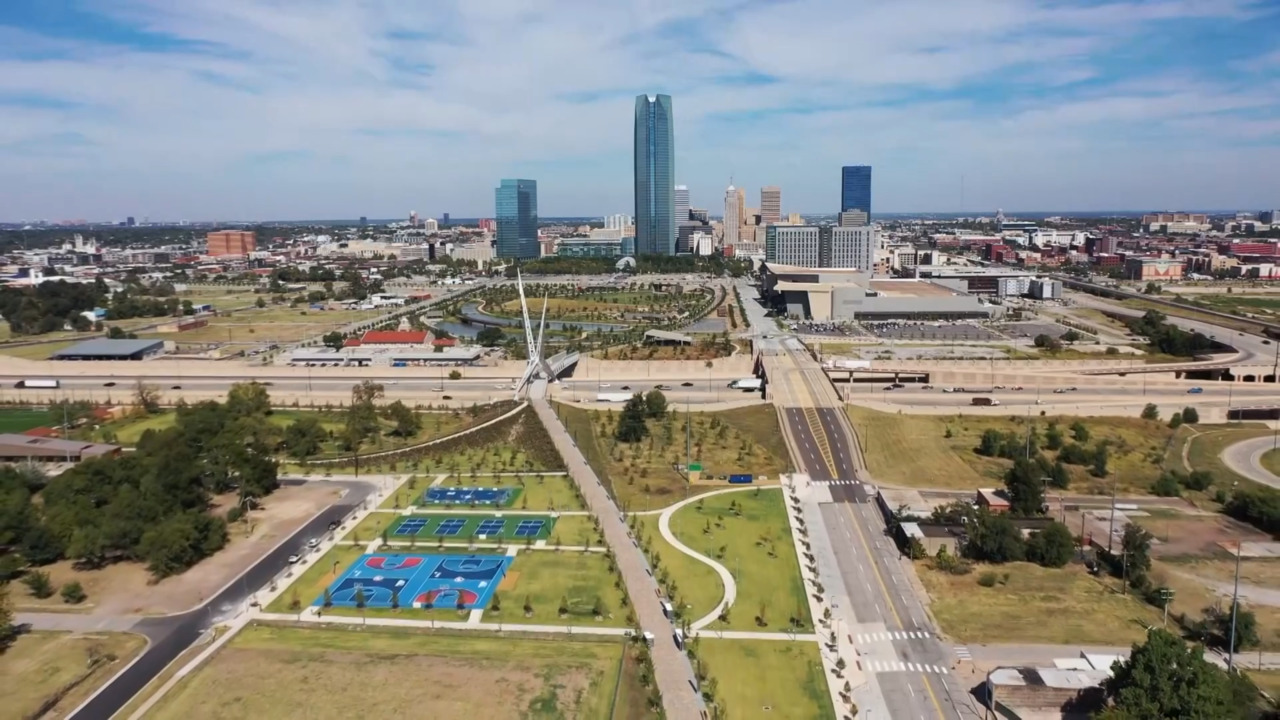 Lower area of Scissortail Park link