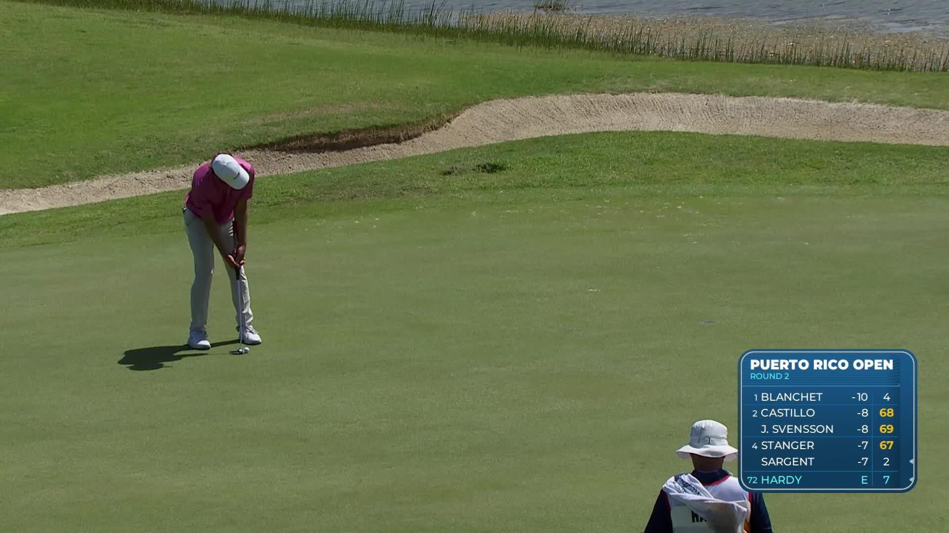 Nick Hardy makes birdie on No. 17 at Puerto Rico