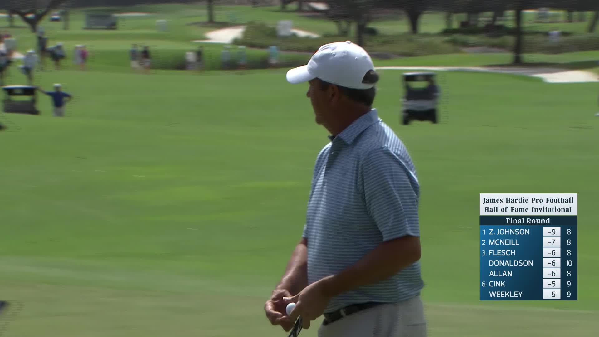 Shane Bertsch makes birdie on No. 11 at James Hardie Pro Football Hall of Fame Invitational