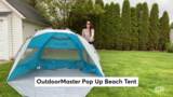 OutdoorMaster Pop Up Beach Tent