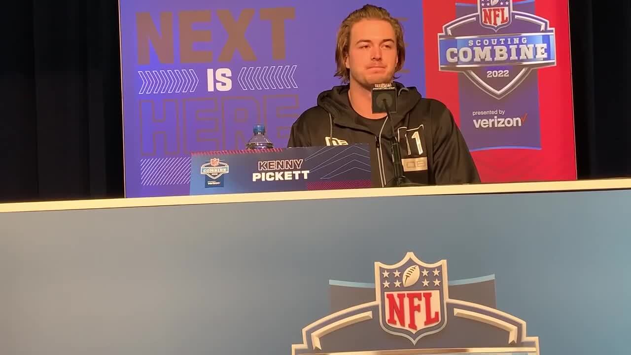 Pitt's Kenny Pickett confident he'll shine at NFL combine — hand  measurements and all