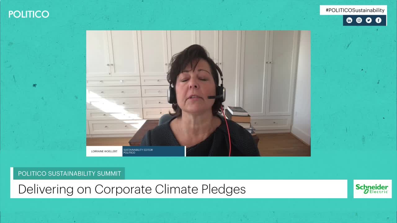 Delivering on Corporate Climate Pledges Panel - POLITICO