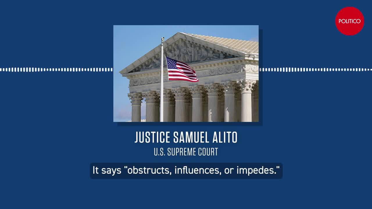 Audio: Alito questions DOJ use of 'obstruction' in Jan. 6 cases