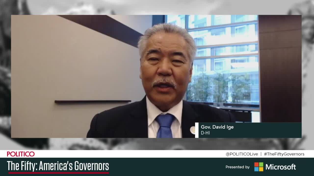 Gov. Ige says despite strict Covid protocols, Hawaii has been able to reach pre-pandemic levels of tourist