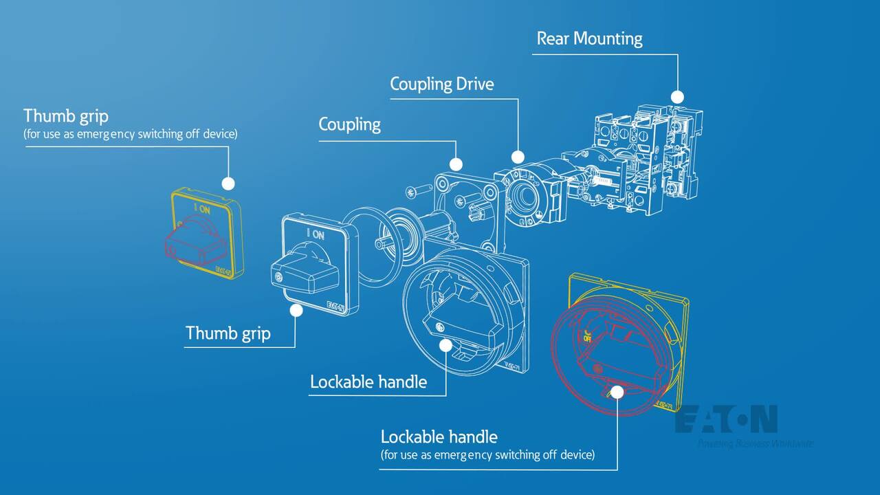 Eaton 218985 – Commutatore Elettrico 8 Contatti, 20A, 45° – Pannello Di Emergenza – Garanzia Mondiale - 3