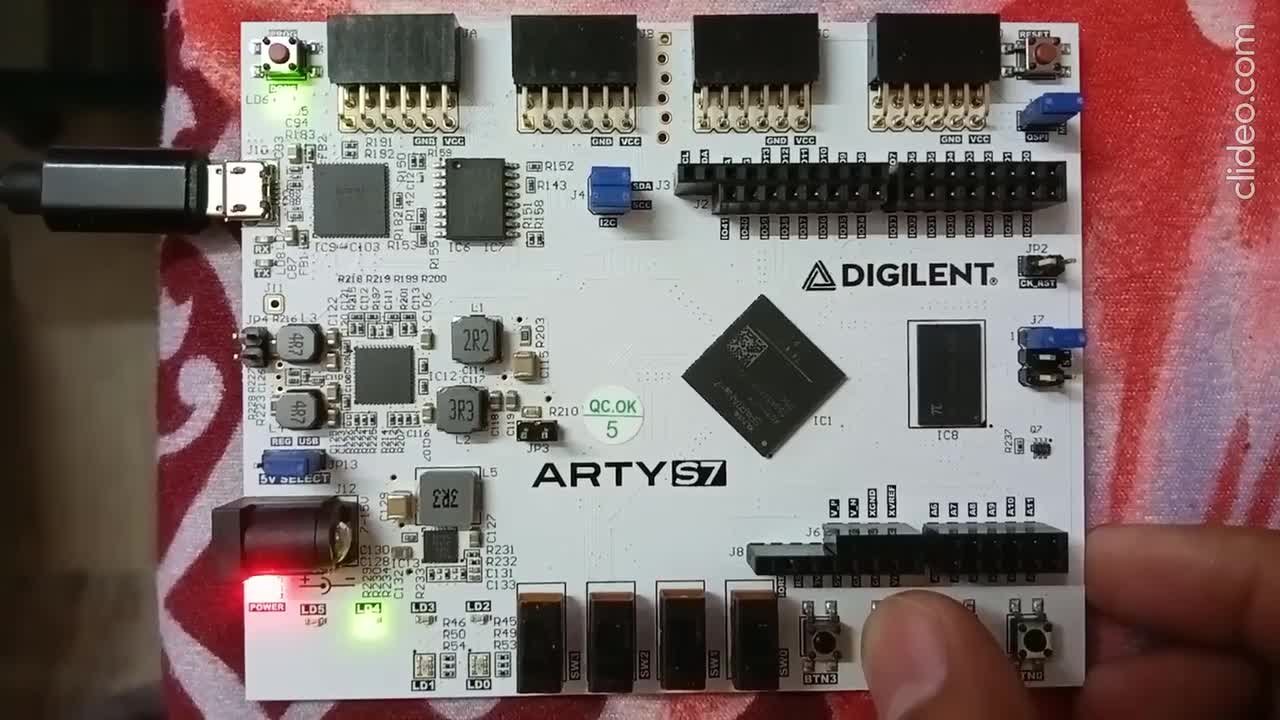 Implementing Microblaze based Microcontroller on Arty S7-50 (7