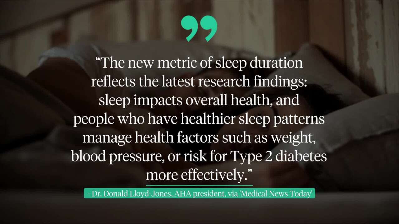 Sleep duration affects heart health, new recommendations suggest