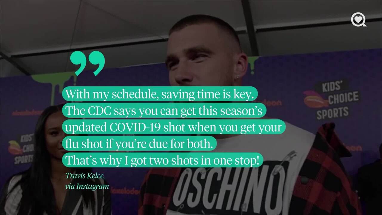 Travis Kelce appears in campaign for flu and COVID vaccines