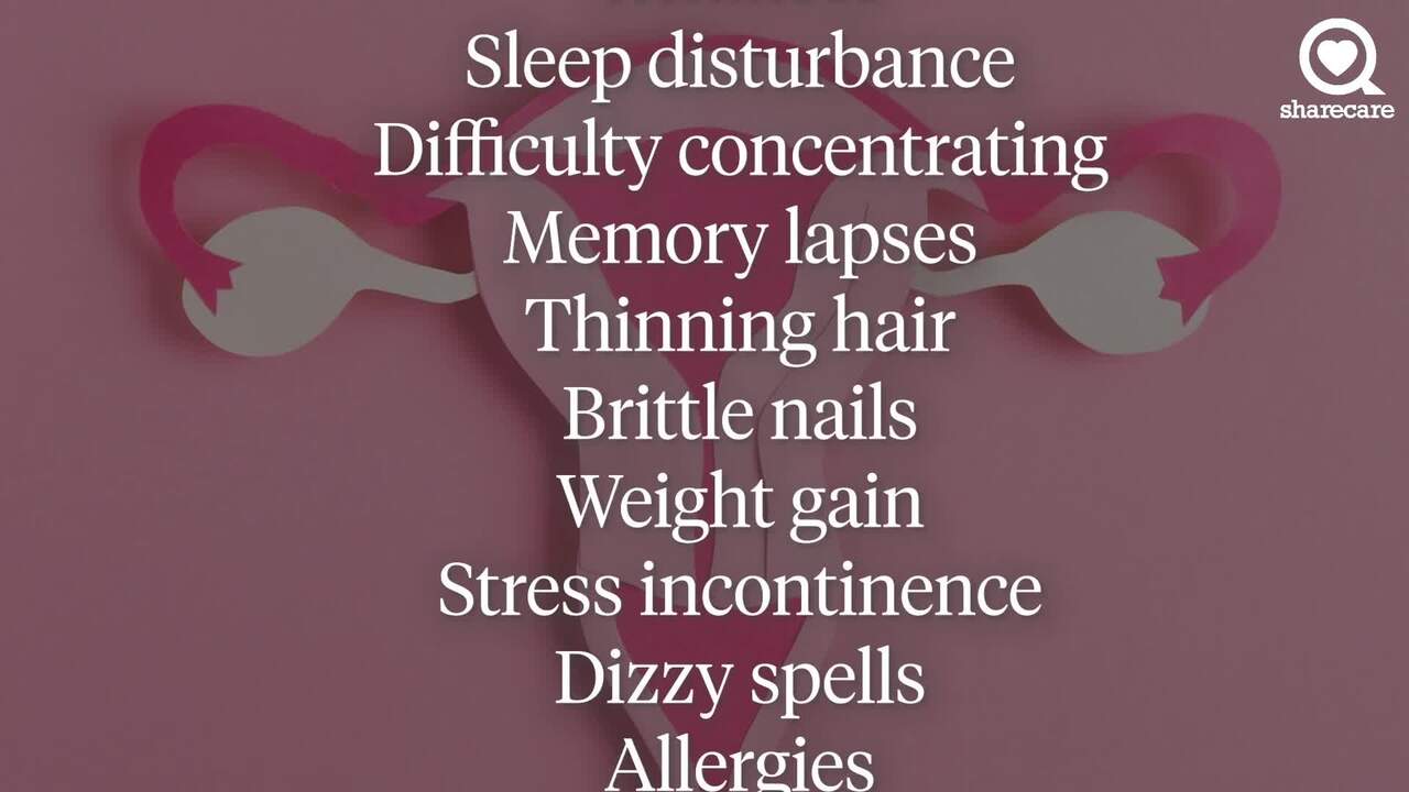 Surprising symptoms of menopause