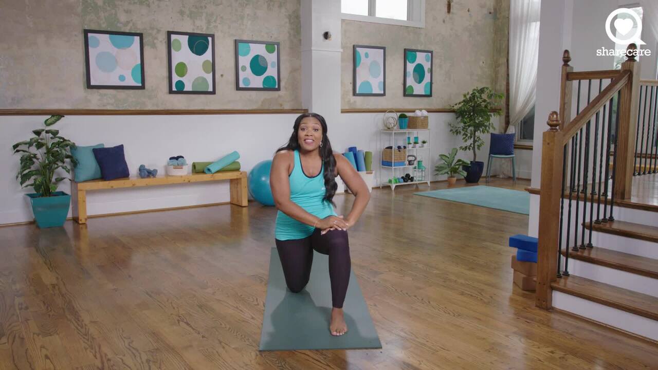 Yoga for high blood pressure (4 min)