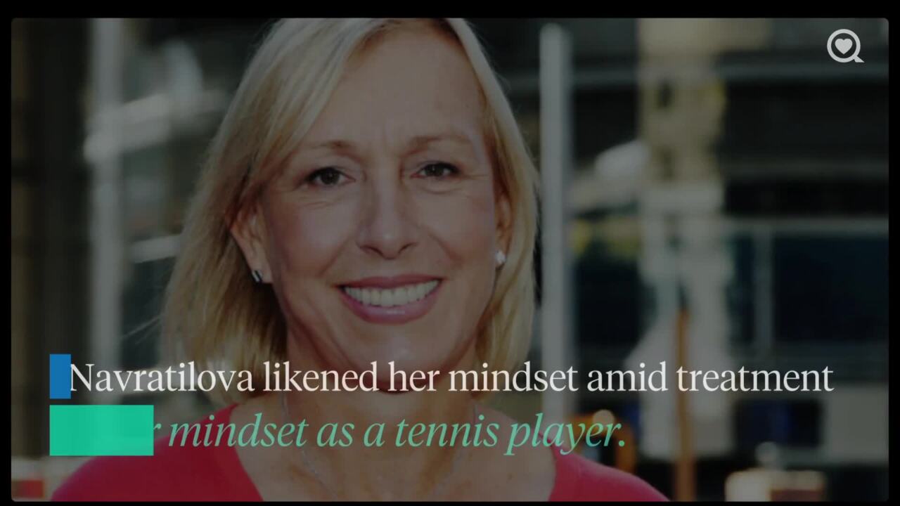 Martina Navratilova opens up about facing two cancers at once