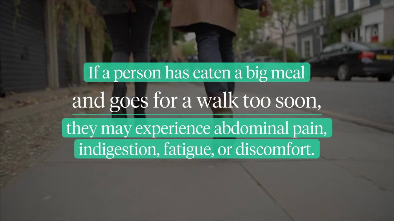 A short walk after eating can provide many health benefits
