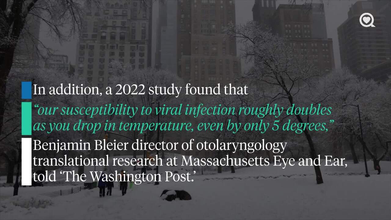 Can you get sick from going outside with wet hair in the cold?