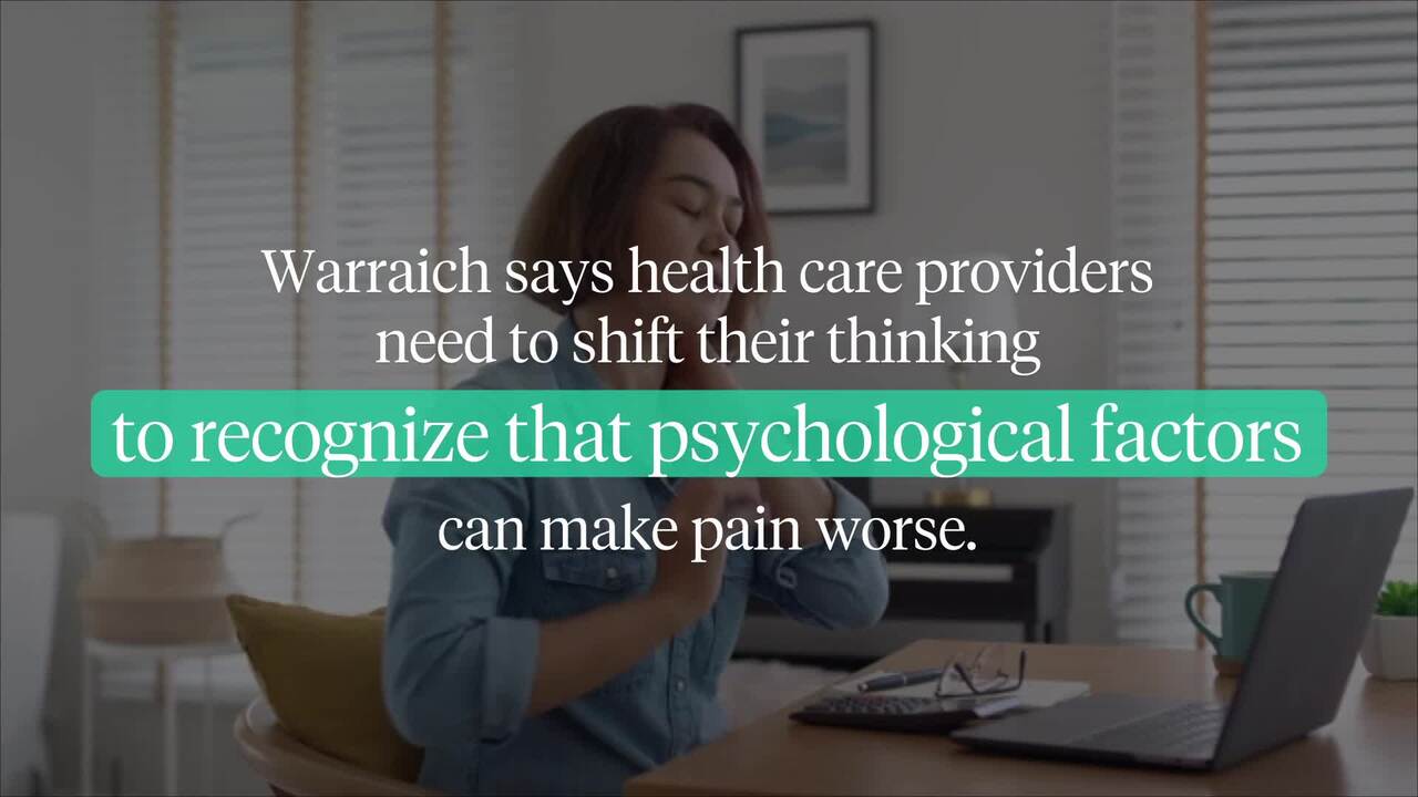 Doctor promotes novel approach to chronic pain