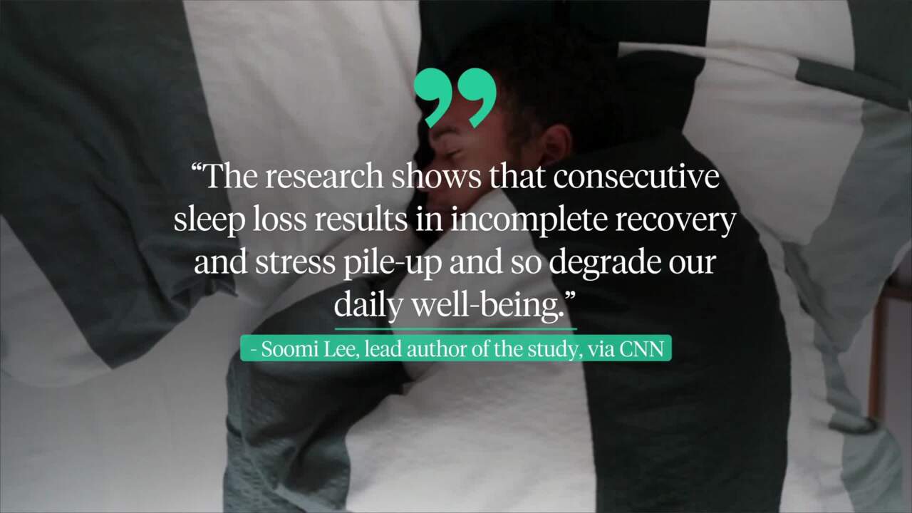 Losing one night of sleep can harm your well-being, new study finds