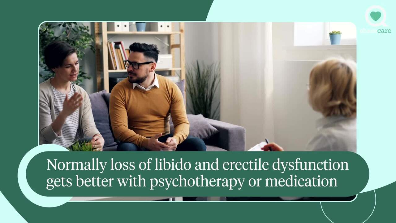 Is loss of libido and erectile dysfunction common in depression?