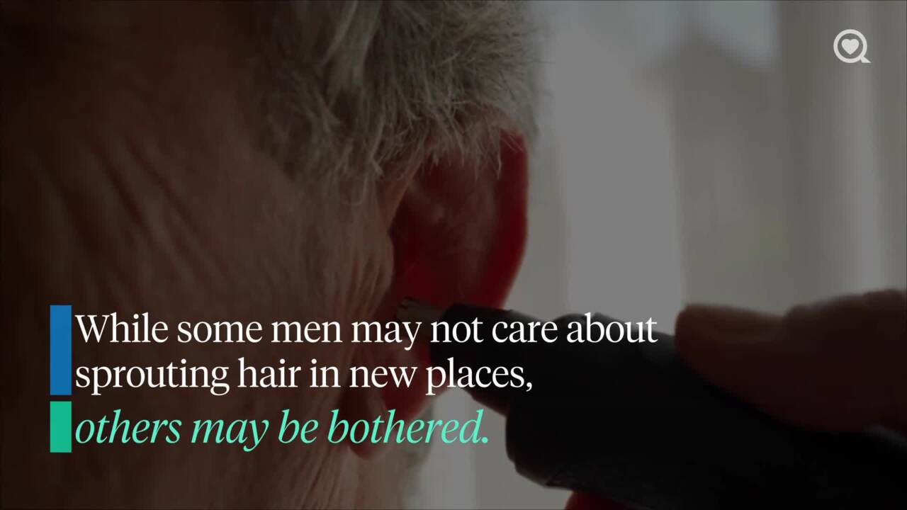 Why do men grow hair in weird places as they get older?