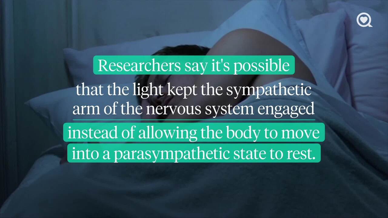 Sleeping with a light on is bad for your health, study finds