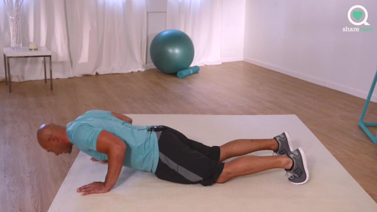 Learn how to do push-up on knees for beginners