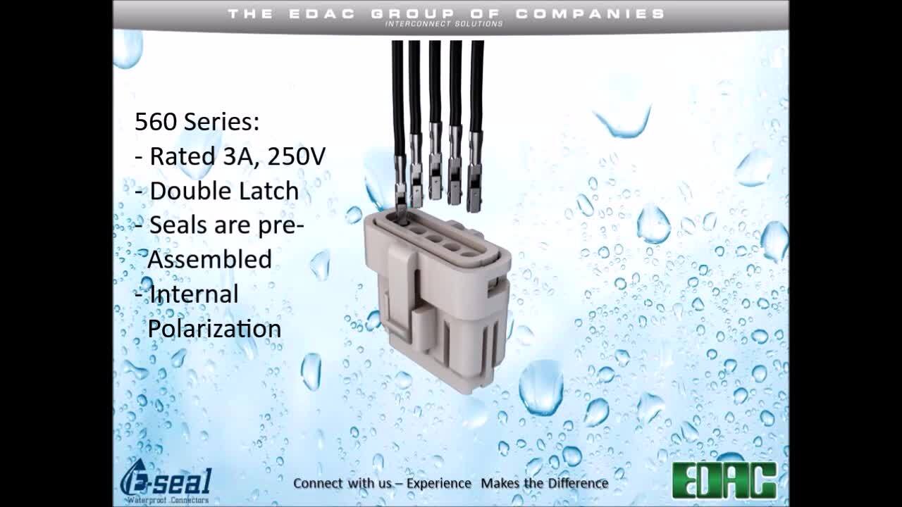EDAC E-Seal Waterproof In Line - Plug & Socket