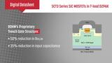 SCT3 Series 3rd Gen SiC MOSFETs in 7-pin D2PAK Package SCT3 Series 3rd Gen SiC MOSFETs in 7-pin D2PAK Package