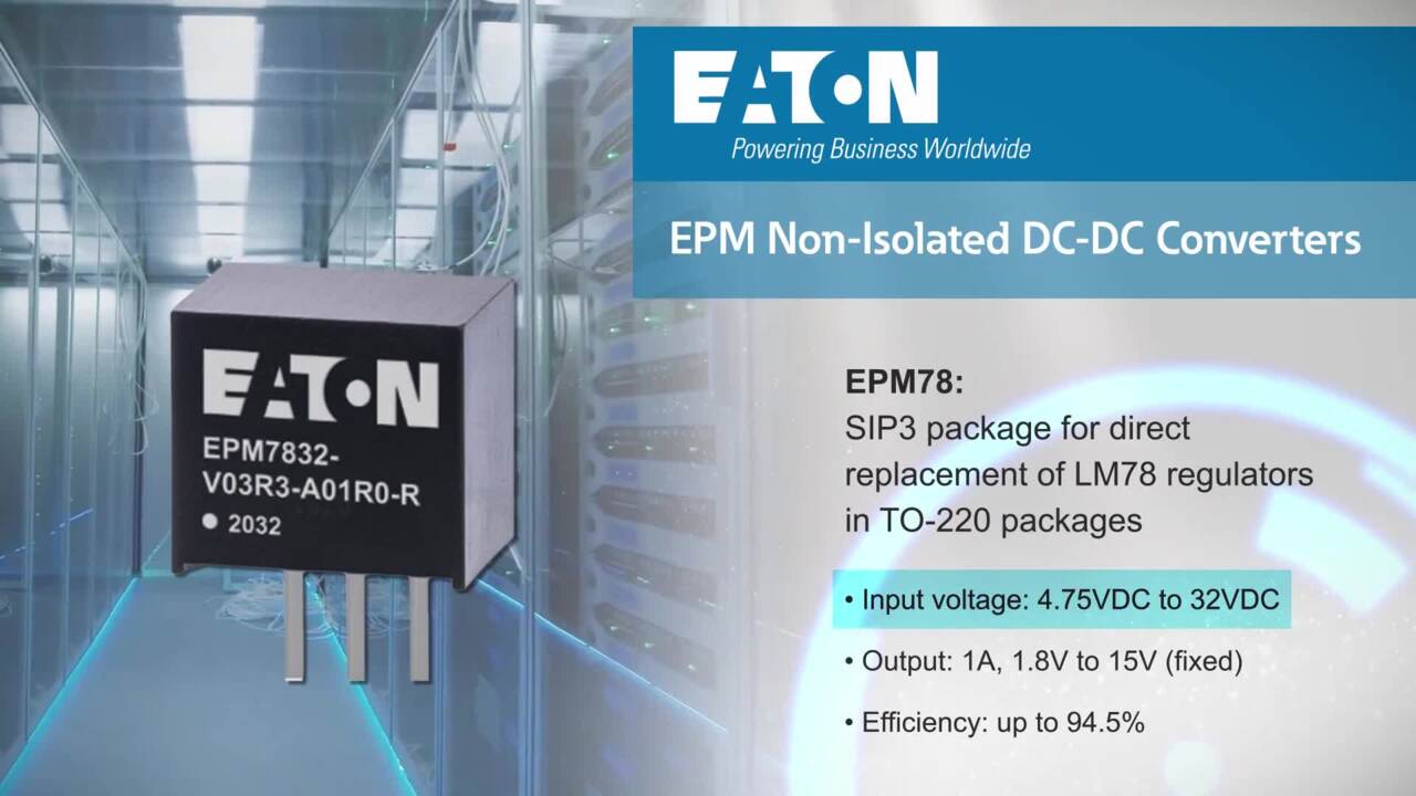 EPM non-isolated DC-DC converters from Eaton