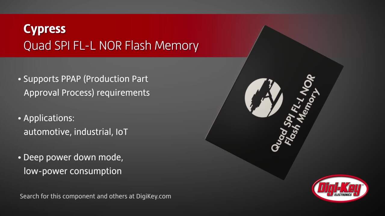 Infineon Technologies Quad SPI FL-L NOR Flash Memory | DigiKey Daily