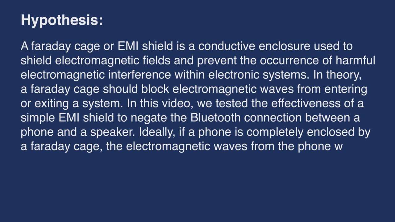 Electromagnetic Interference Shielding Test
