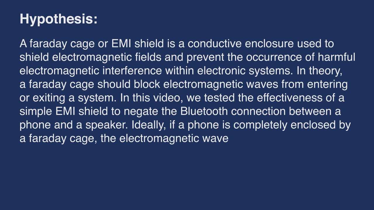 Electromagnetic Interference Shielding Test