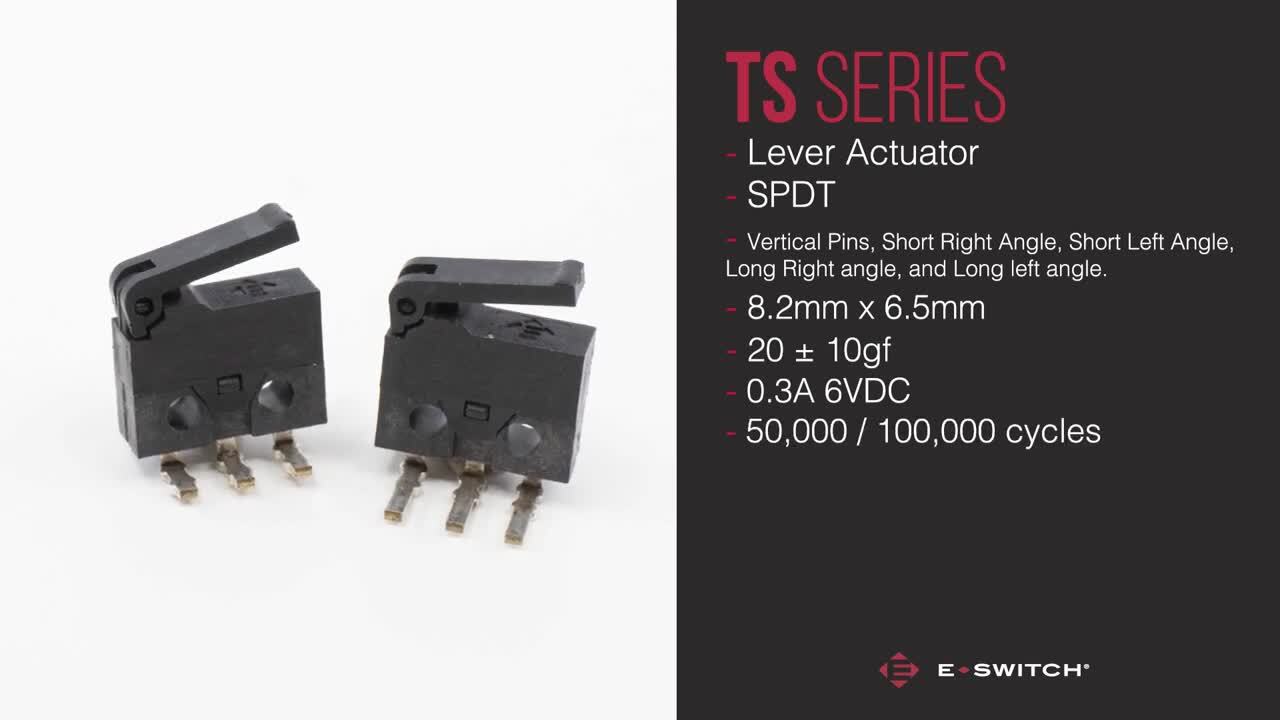 TS Series Subminiature Snap Action - Featured Switch