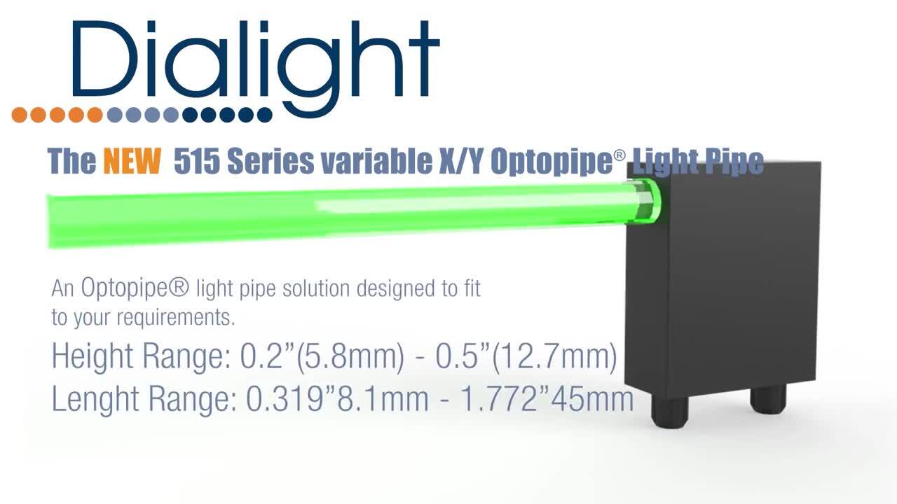 Dialight 515 Series XY variable Optopipe® Light Pipes