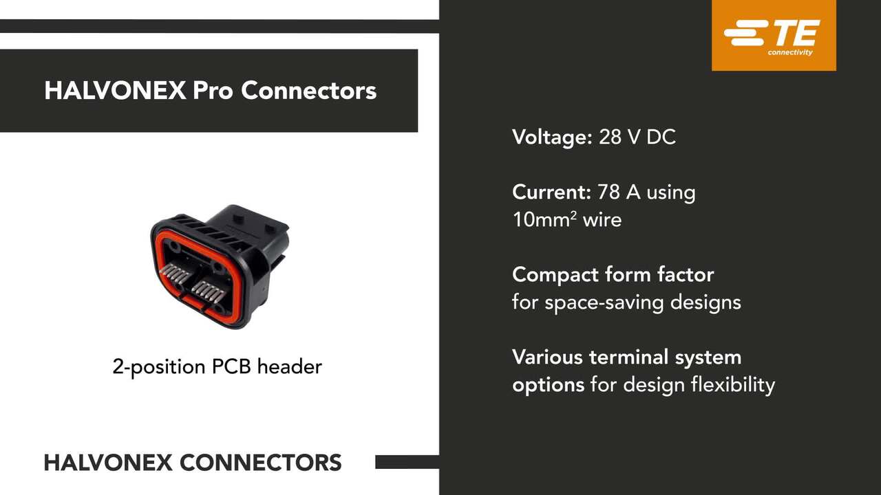 TE Connectivity Halvonex Connectors