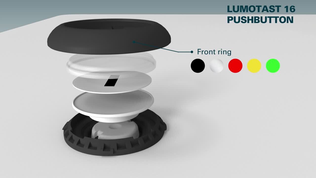 Single Pushbutton 16 mm LUMOTAST 16