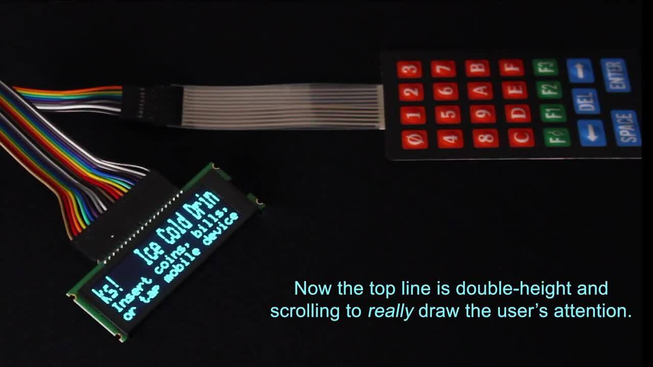 How To Adjust Font Height - OLED demonstration