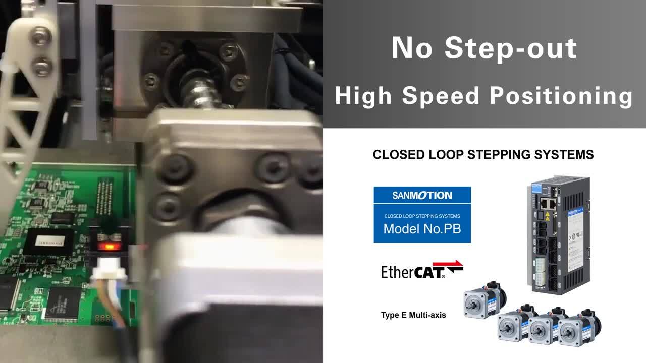No step-out & High Speed Positioning - Closed Loop Stepping Systems SANMOTION Model No.PB [4-Axis]