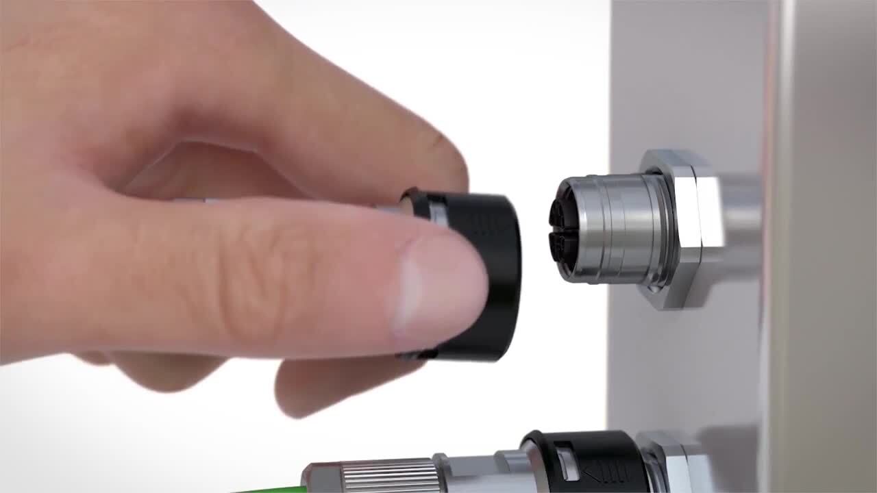 Secure your data and signal connections with M12 Push-Pull connectors