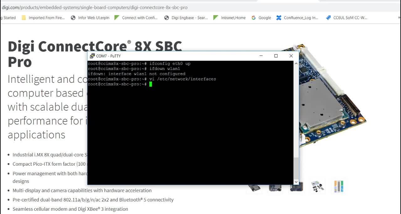 Configure a Digi ConnectCore 8X SBC Pro as a NetworkBridge in SoftAP mode