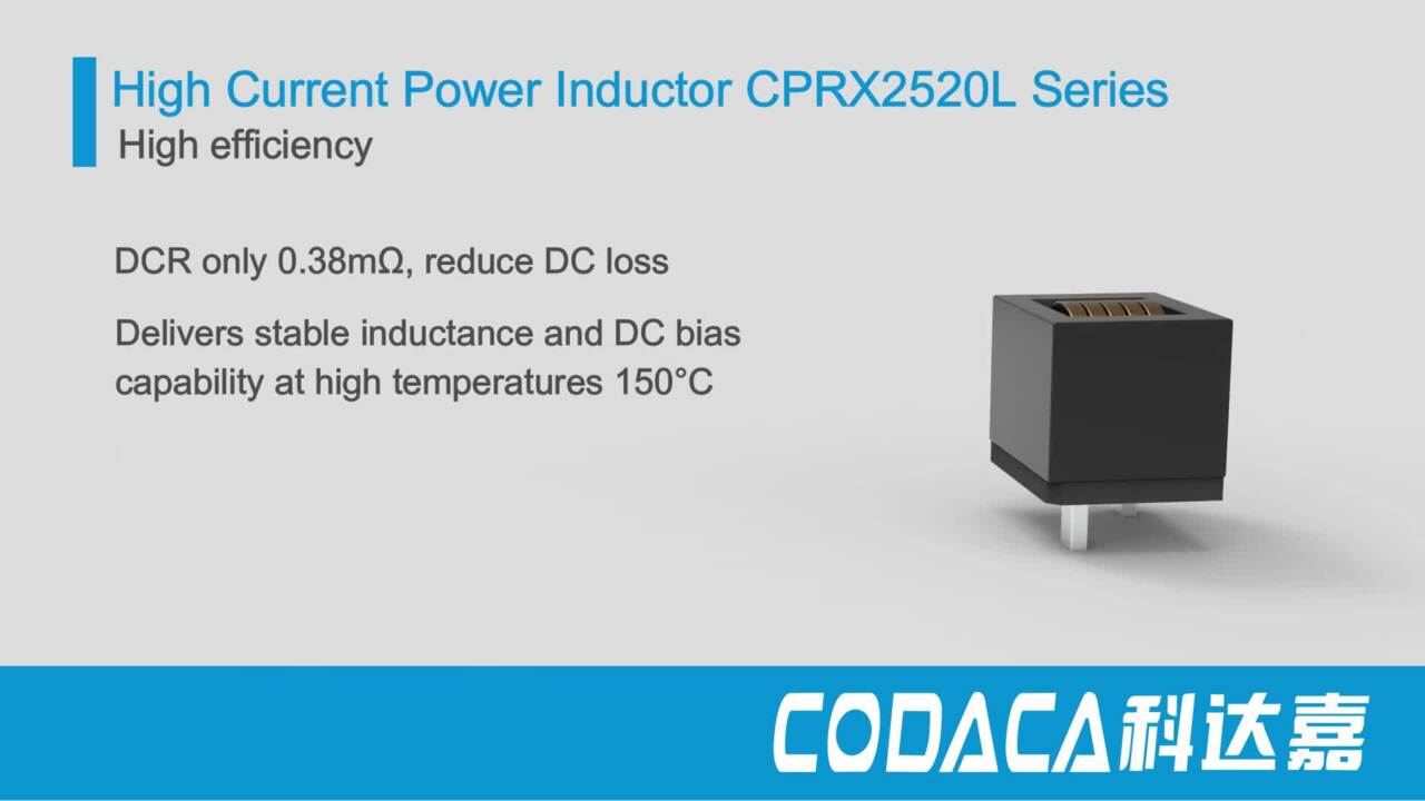 CPRX2520L Series Compact High Current Power Inductor for High-power DC-DC Converter