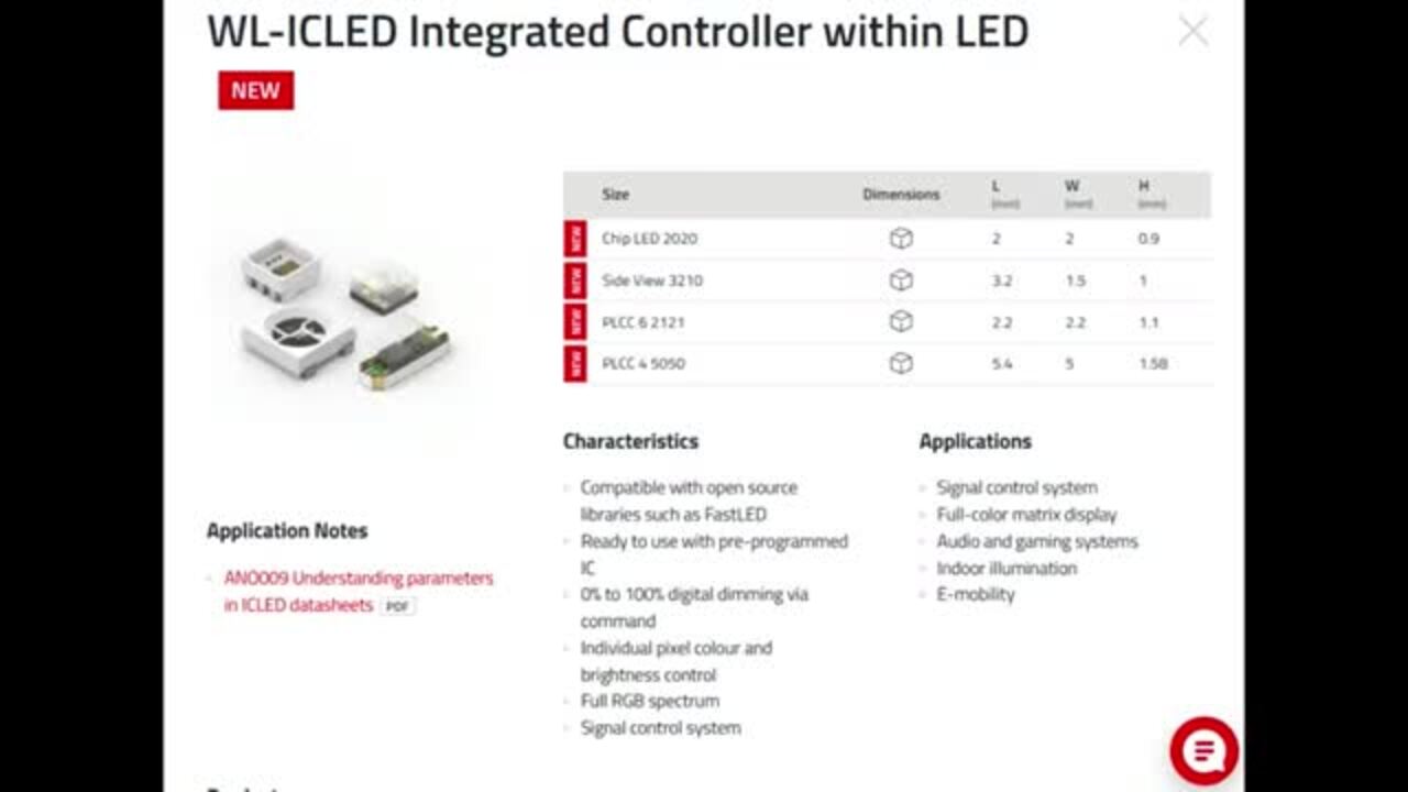 EYE ON NPI - Würth Elektronik's RGB WL-ICLED Integrated Controller Within LED