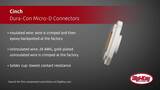 Cinch Dura-Con Micro-D Connectors | Digi-Key Daily Cinch Dura-Con Micro-D Connectors | Digi-Key Daily
