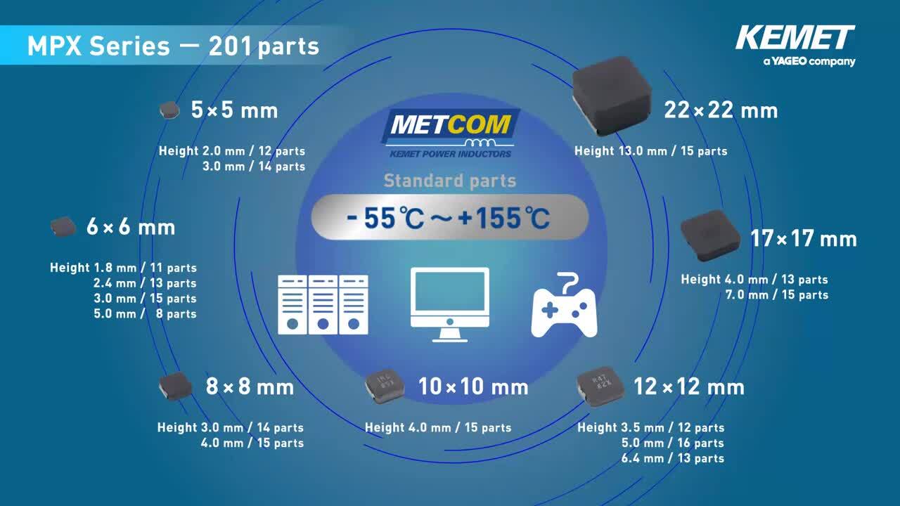 Metal Composite (METCOM) Commercial Grade Power Inductors