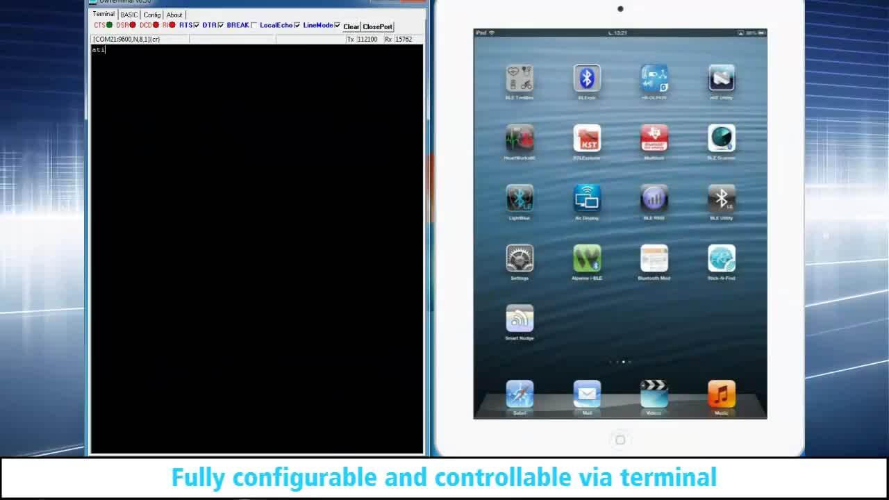 Preview of the Ezurio BL600 Demo Featuring Proximity and Blood Pressure Profiles