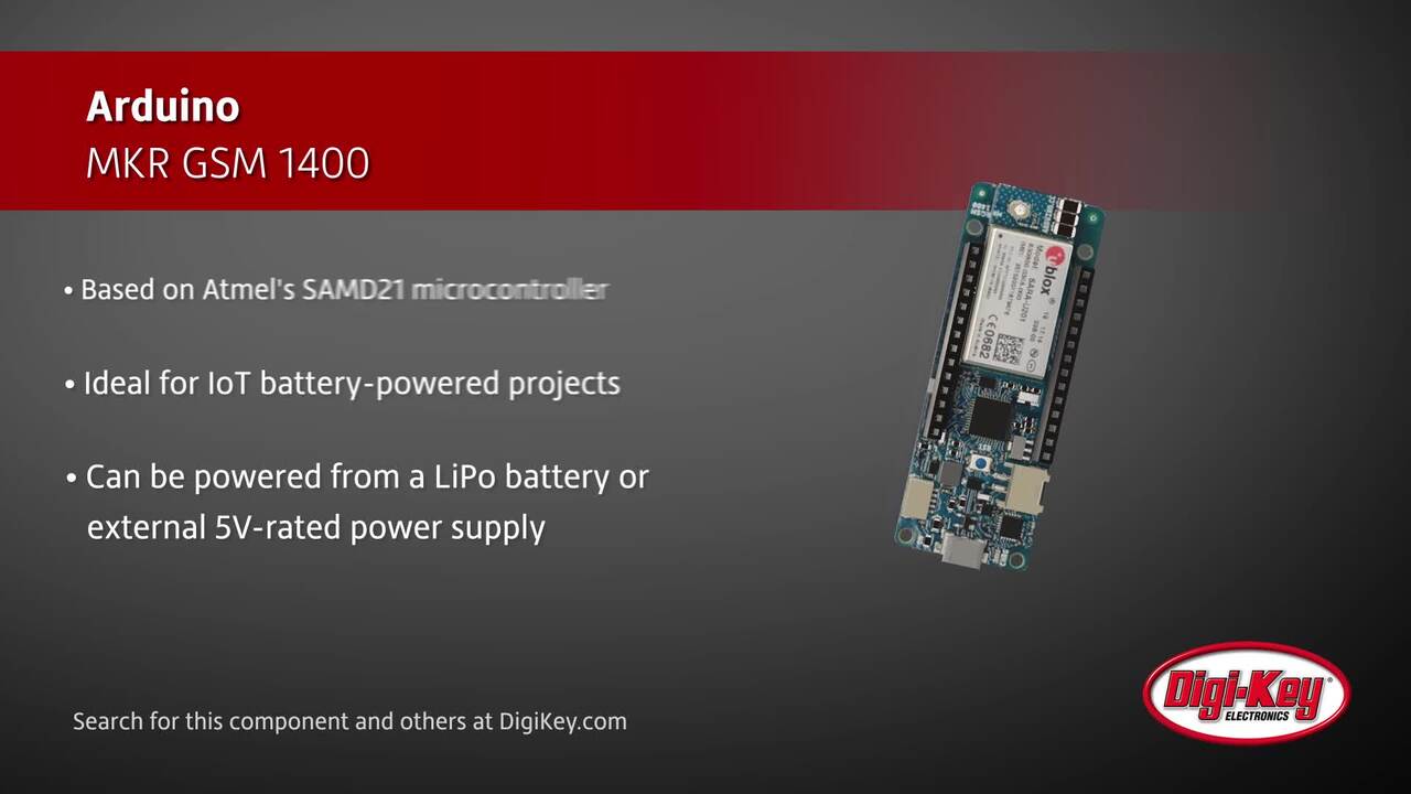 Arduino MKR GSM 1400 | DigiKey Daily