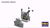 MH Connectors MHD45PK 45° Metallized Plastic D-Sub hoods MH Connectors MHD45PK 45° Metallized Plastic D-Sub hoods