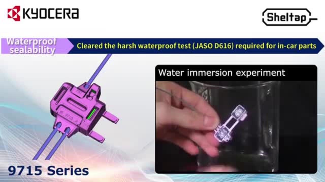 KYOCERA AVX 9715 Series Waterproof Branch Connector Submersion Test