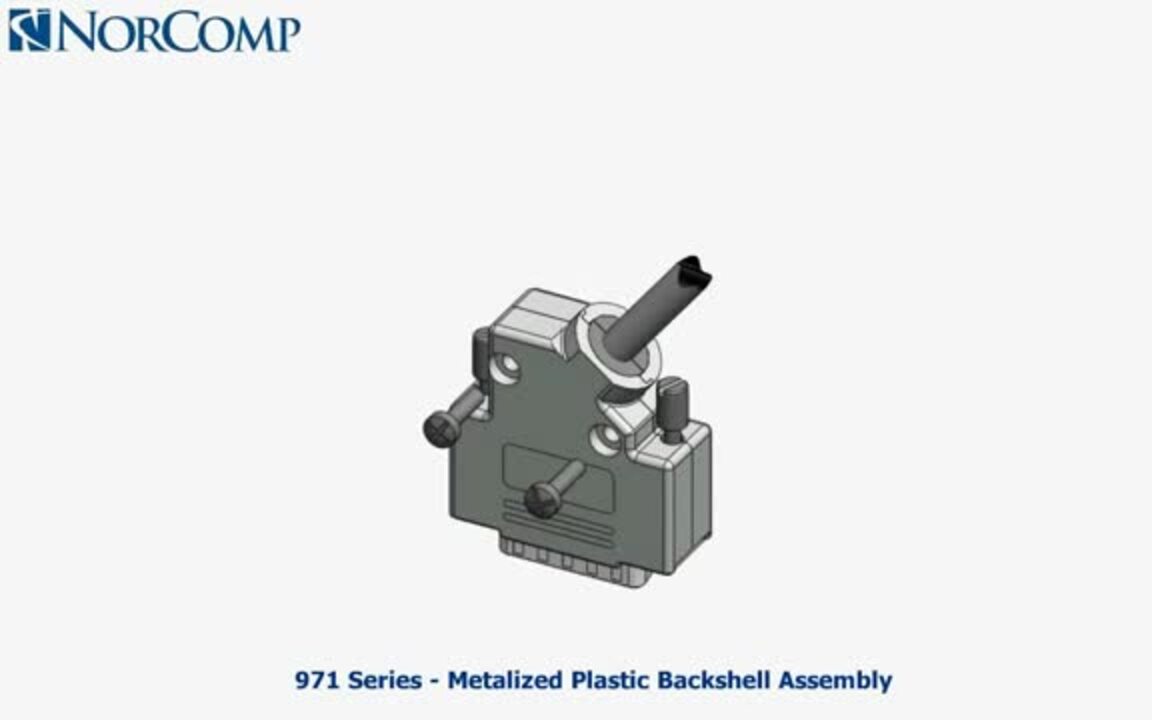 NorComp - 971 Series Metalized Plastic Backshell Assembly